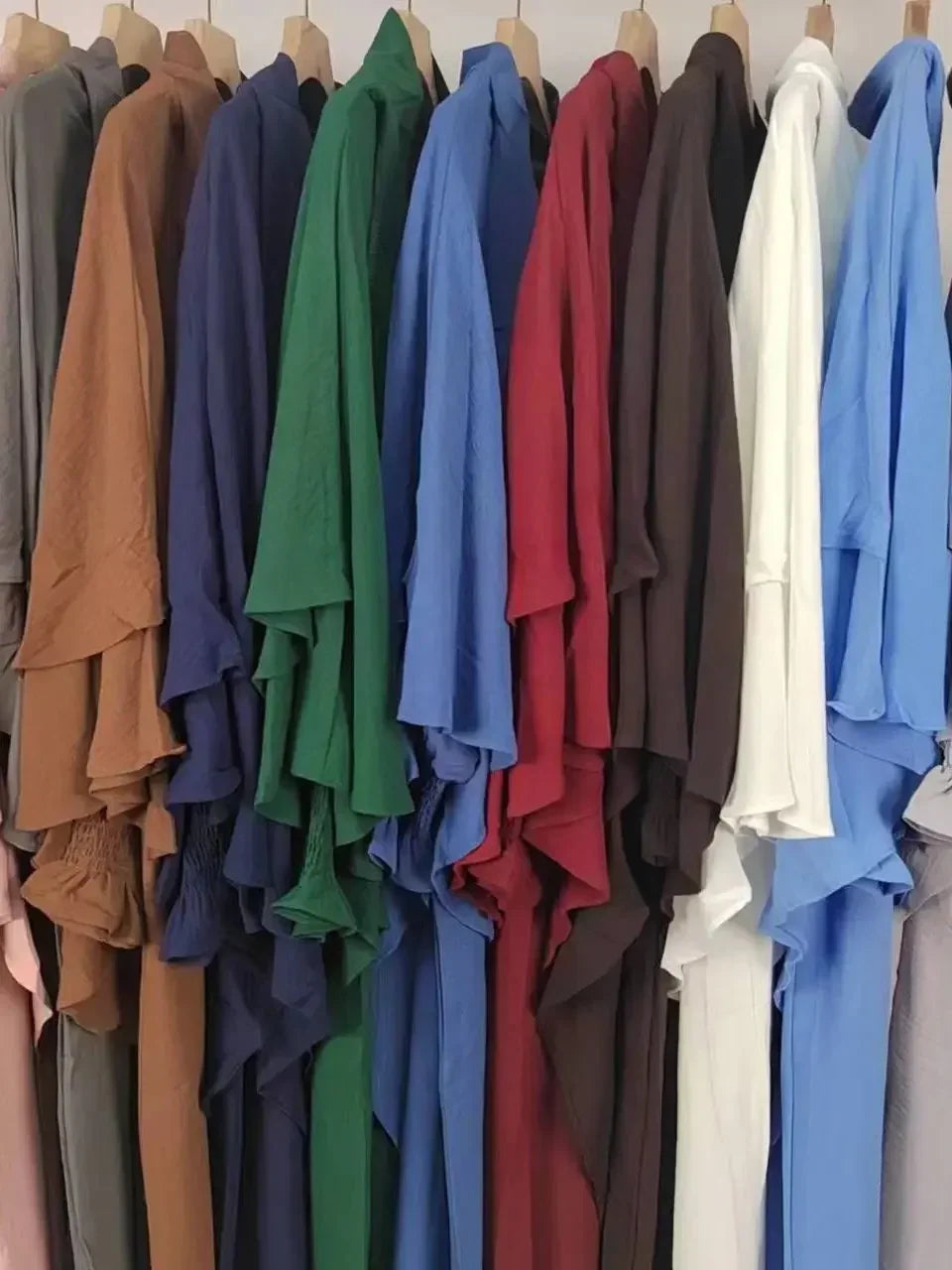 New Muslim New Prayer Garment Women Ramadan Islamic Jilbeb 2 Piece Set Dubai Turkish Modest Outfit Khimar Scarf Hijab+Long Dress