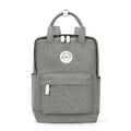 School Nylon Backpack for Teens and Women (Grey)-0