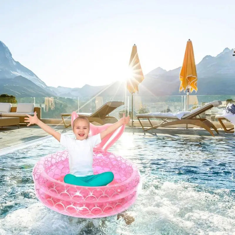 NNEOBA Mermaid Pool Inflatable Swimming Bathing Tub for Kids-2