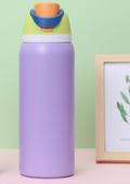 Purple 32oz 304 Stainless Steel Insulated Water Bottle - Dual-Drink Pop-Up Lid-0
