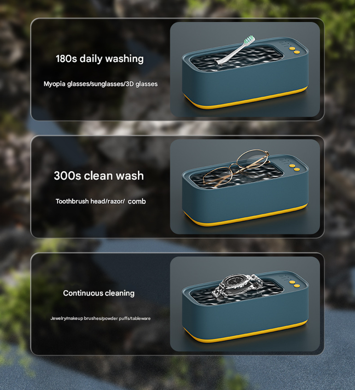 Pink Portable Ultrasonic Cleaner - 45kHz Professional High-Frequency Cleaning Machine for Jewellery, Glasses, Watches, and Makeup Brushes-3