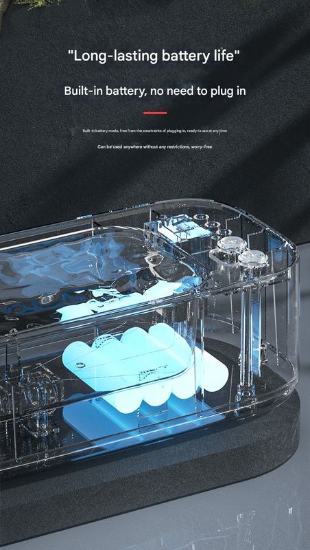 Pink Portable Ultrasonic Cleaner - 45kHz Professional High-Frequency Cleaning Machine for Jewellery, Glasses, Watches, and Makeup Brushes-4