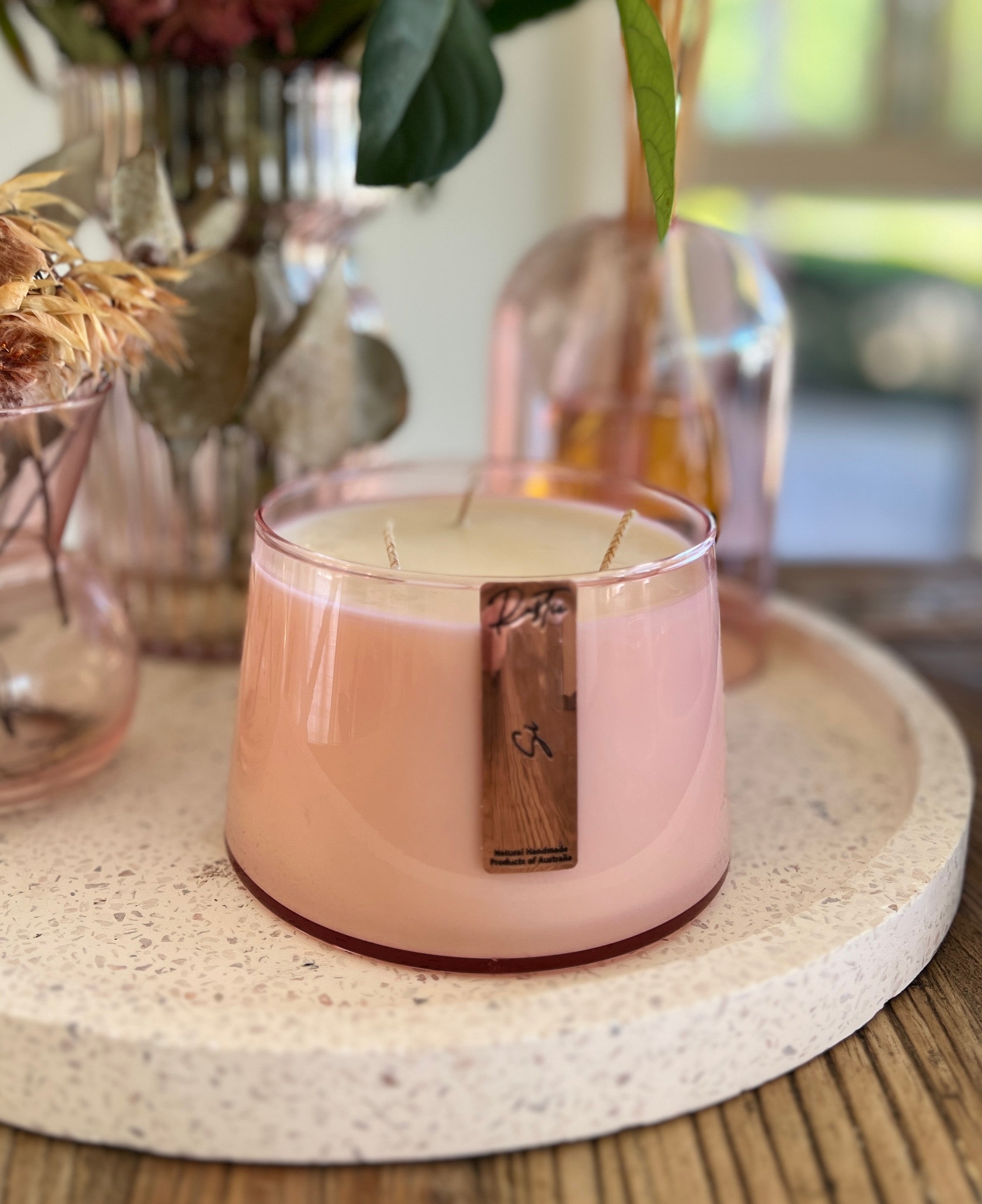 Lorenz Pink 600ml Candle-0